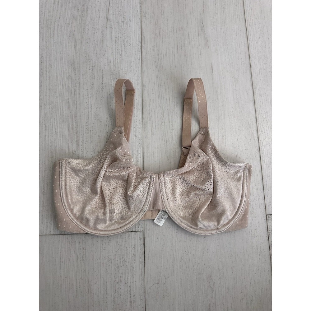 Wacoal 855303 Back Appeal Underwire Smoothing‎ Bra Rose Dust Sz 34DDD